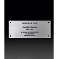 Silver Tone Engraved Plate (Up To 80 Sq. Inch)